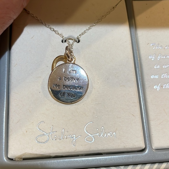 Straight from the heart necklace, sterling silver NEW - Picture 5 of 8